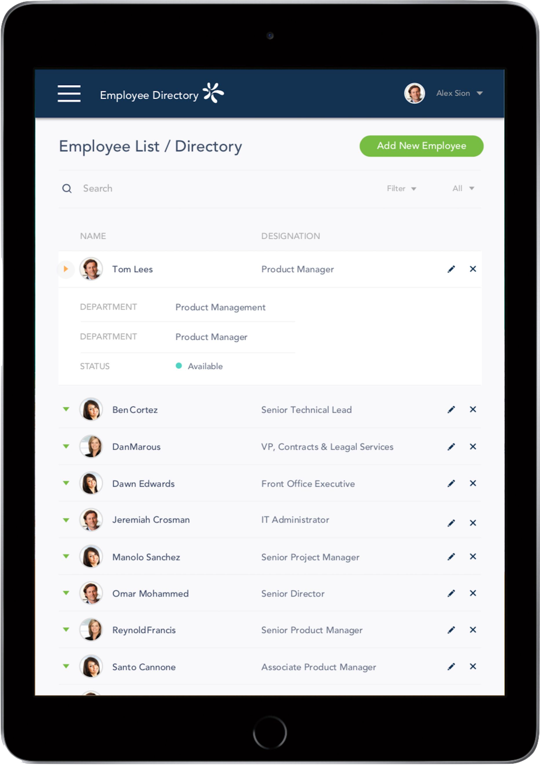 Employee Directory - Screen-Thumbnail